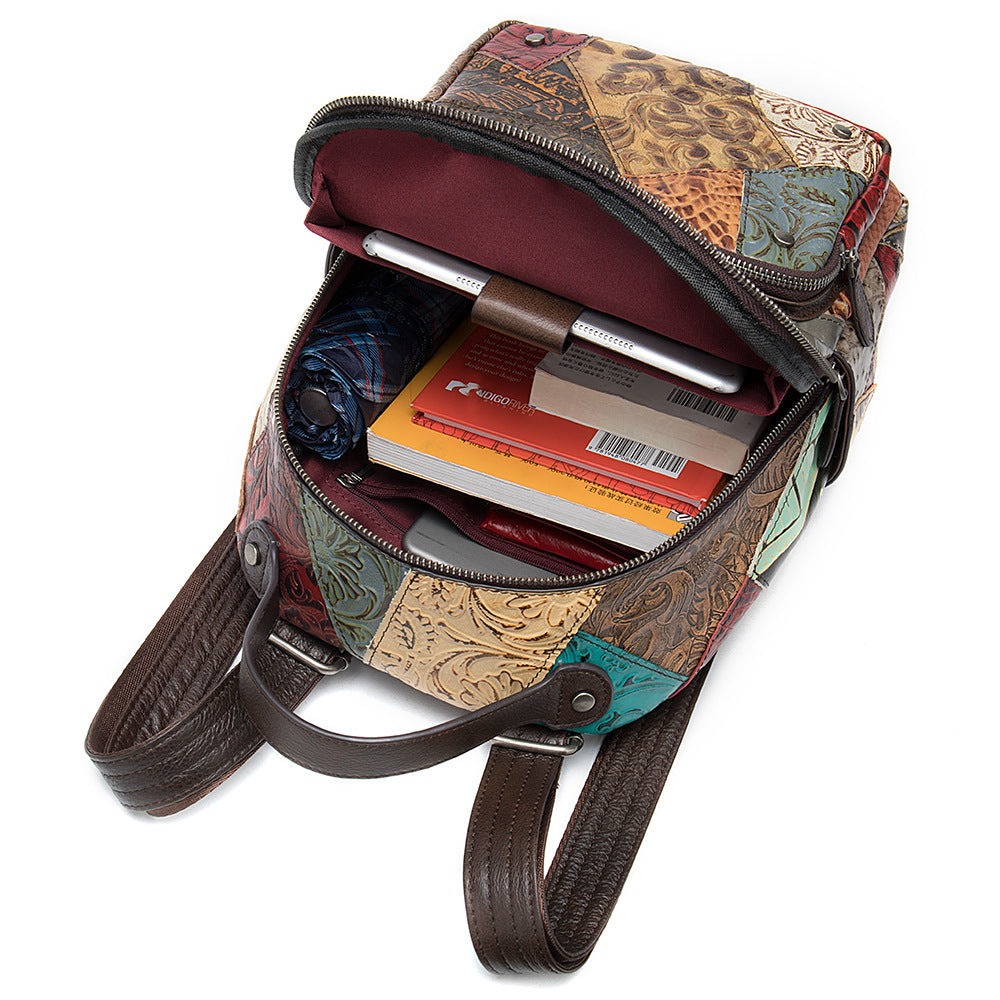 Trend stitching ladies backpack