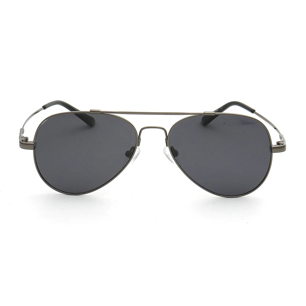 Aviation Men Polarized Sunglasses Frames for Men Pilot Sun Glasses Metal Light Flexible Fashionable Modern Gold Driving UV400