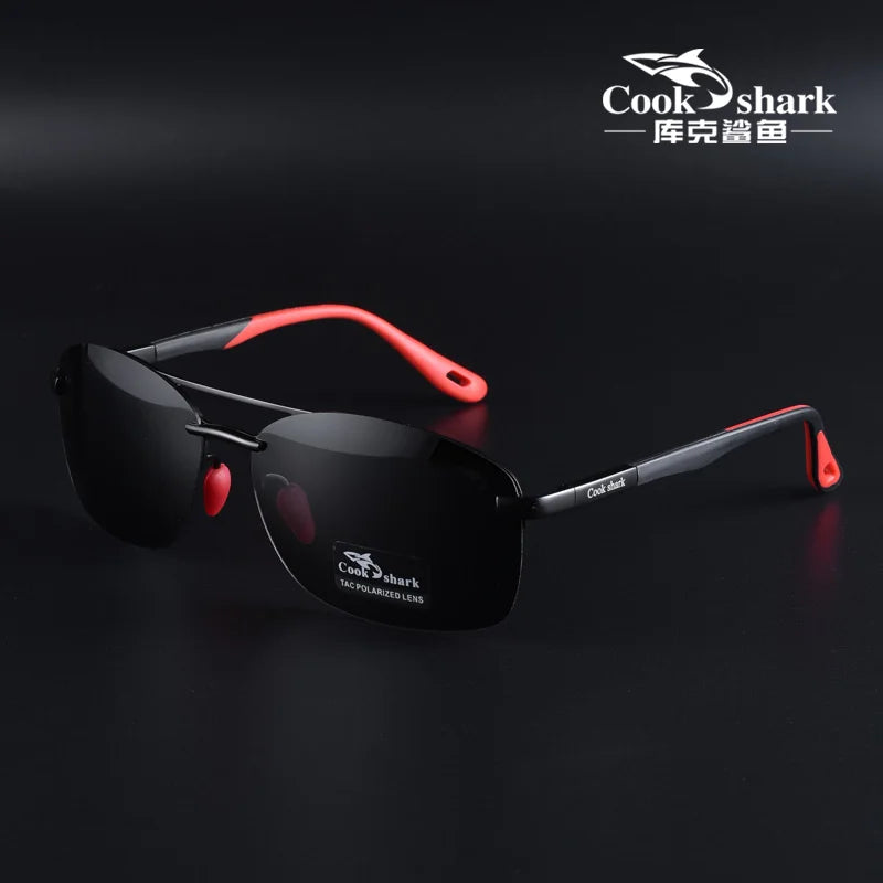 Cook shark men's sunglasses polarized driving driver glasses trend new color-changing day and night sunglasses men's models
