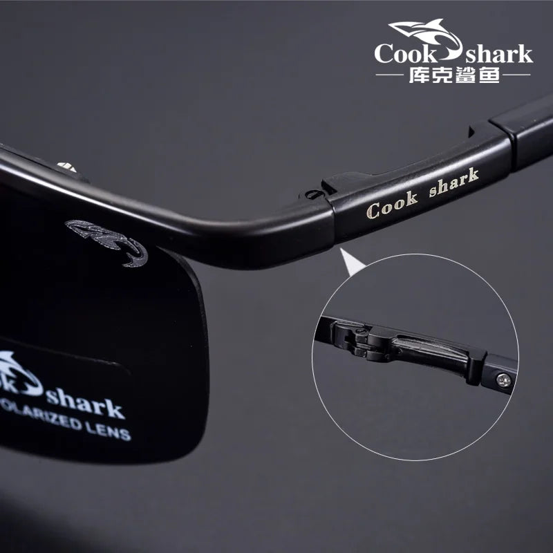 Cook Shark's new polarized sunglasses men's glasses hipster sunglasses men's drivers drive UV protection