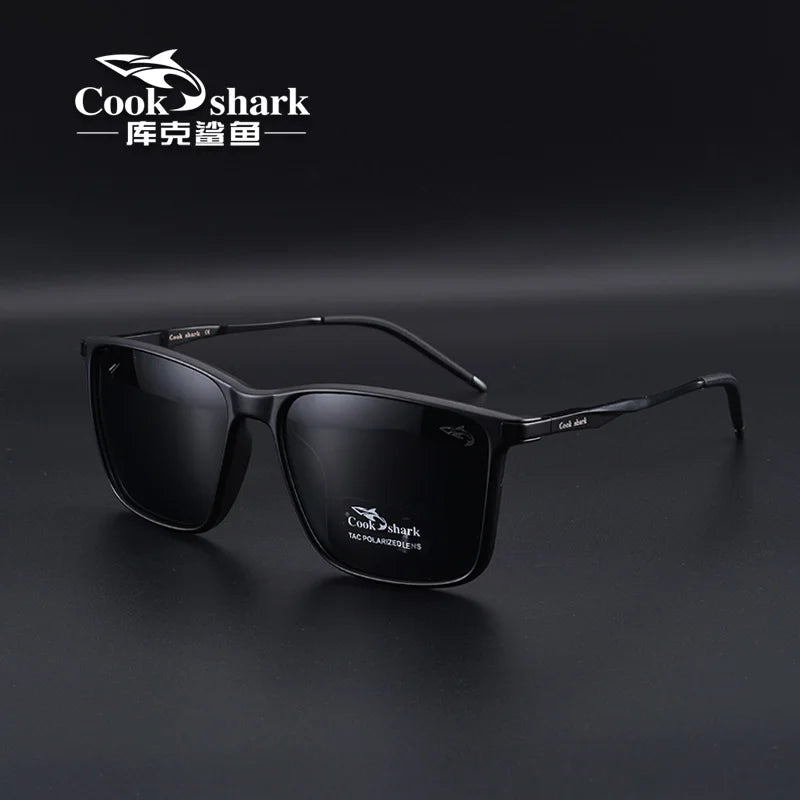Cook Shark polarized sunglasses men's sunglasses women's UV protection driving special color-changing glasses trend personality