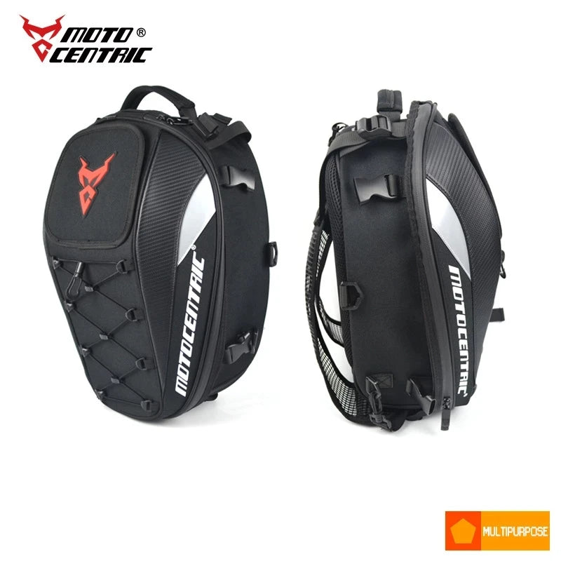 Motocentric Motorcycle High Capacity 37L Rider Backpack Multi-functional Rear Motorcycle Rear Seat Bag Casual Drop Leg Side Bag