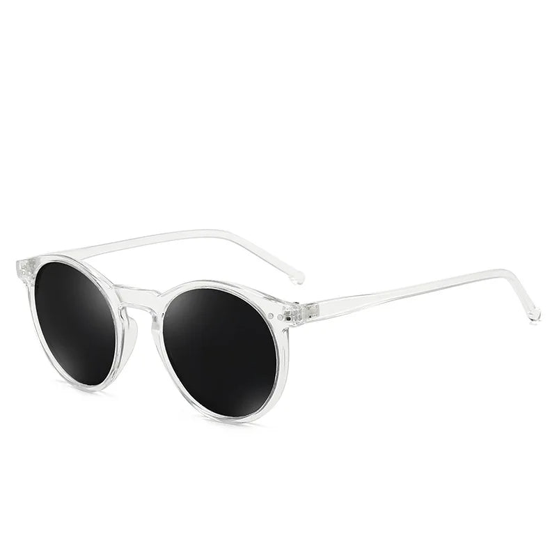 Elbru Fashion Sunglasses Soft Transparent Frame Polarized Colorful Clear Lens Sun Glasses Classic Retro Eyeglasses For Men&Women