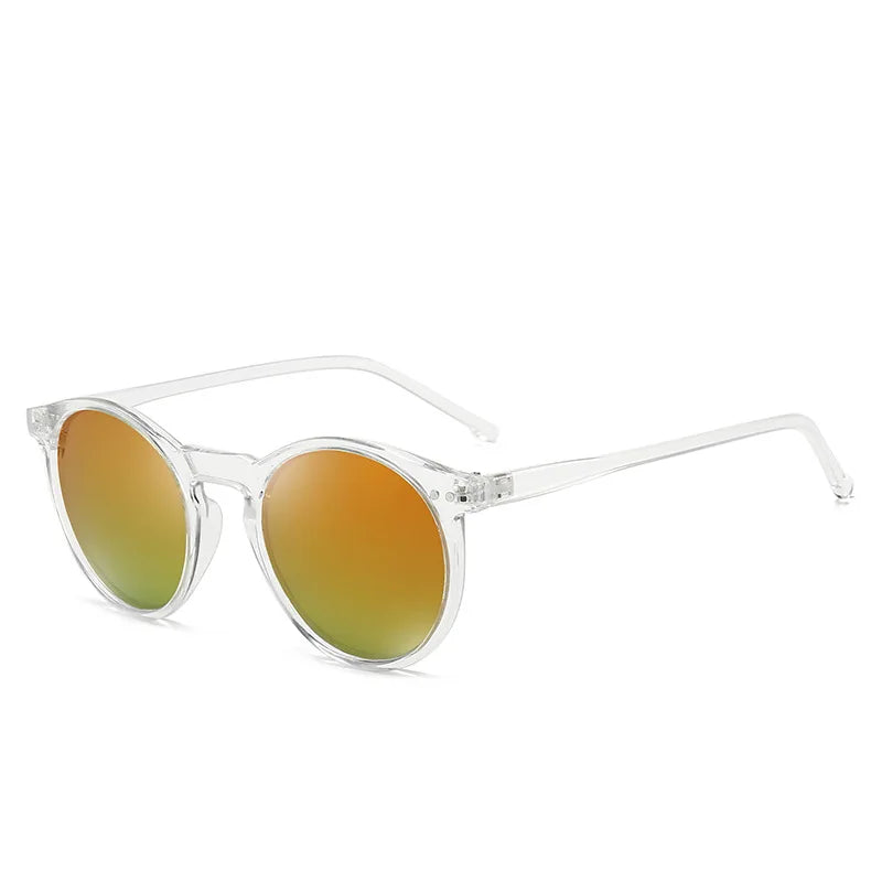 Elbru Fashion Sunglasses Soft Transparent Frame Polarized Colorful Clear Lens Sun Glasses Classic Retro Eyeglasses For Men&Women