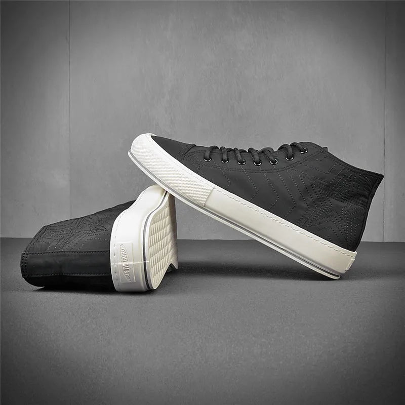 2020 new style Chinese top canvas shoes for men Korean casual cloth shoes trend high top board shoes soft bottom trendy shoes fo