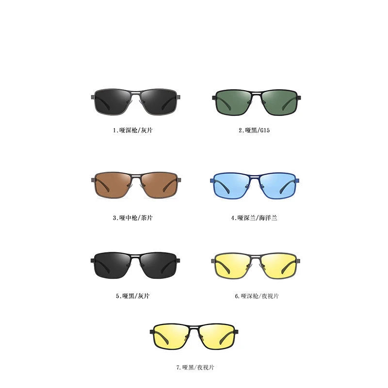 BCLEAR 2020 New Arrival Retro Box Men's Sunglasses 5925 Graced Night Cision Goggles Classic Polarized Sunglasses Hot Selling