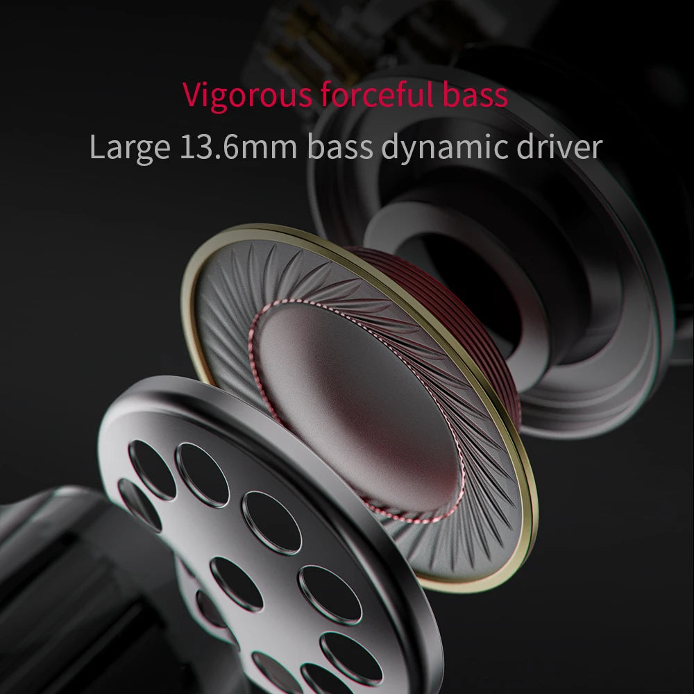 FiiO JadeAudio JH3 1DD+2BA Triple Hybrid Driver In-ear Earphone IEM HiFi Audio with Detachable 0.78 Cable Bass