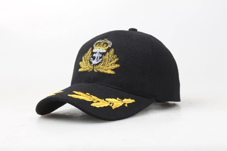 General Cap Officer Baseball Hat Ship Sailor Embroidered Baseball Caps Casual Fashion Camping Travel Sun Hat