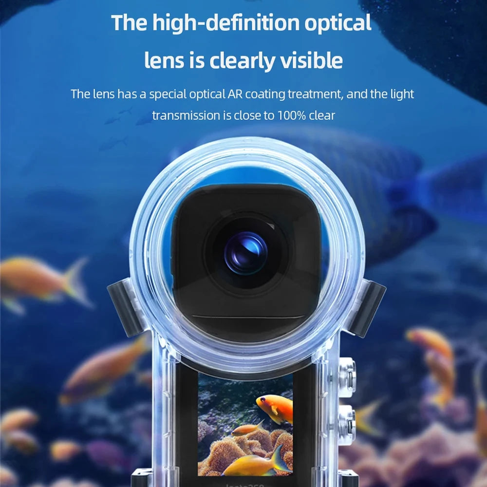 Dive Case For Insta360 X3 Waterproof Housing Cover Underwater 50M Protector Fully Invisible Diving Shell Camera Accessories