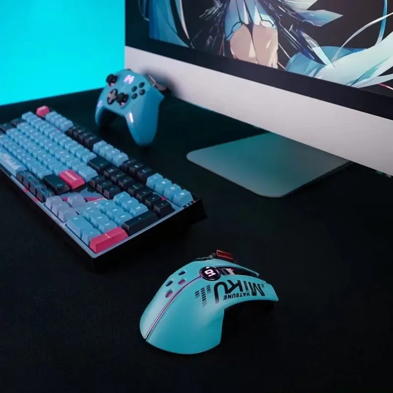 Anime Co Branding Gaming Mouse Anime Dual Mode Usb 2.4g Wireless Rgb Light 12000dpi Computer Mouse Laptop Mouse Accessories Game