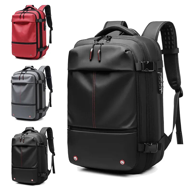 Travel Men 17.3 inch Laptop Backpack vacuum compression Backpack Business Large Capacity school Backpack expand outdoor backpack