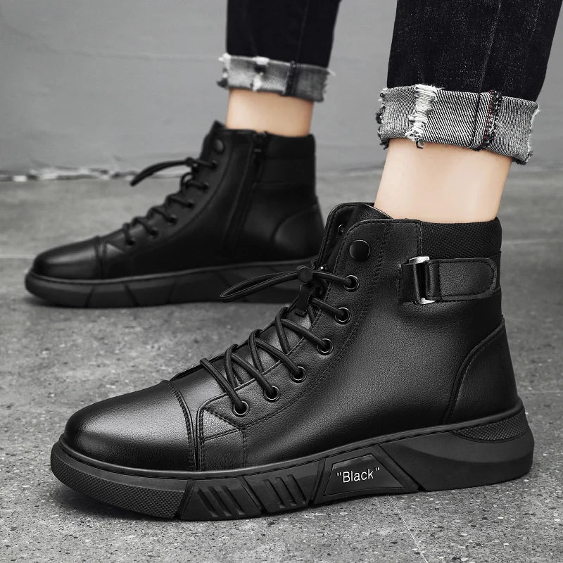 Boots Men Shoes Casual Shoes Classics Ankle Boots High Slip on  Office  Ventilate  Versatile Motorcycle