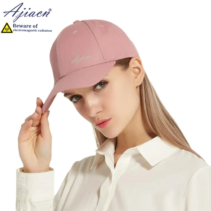 Genuine anti-radiation baseball cap monitoring room, base station Electromagnetic radiation shielding silver fiber lining cap