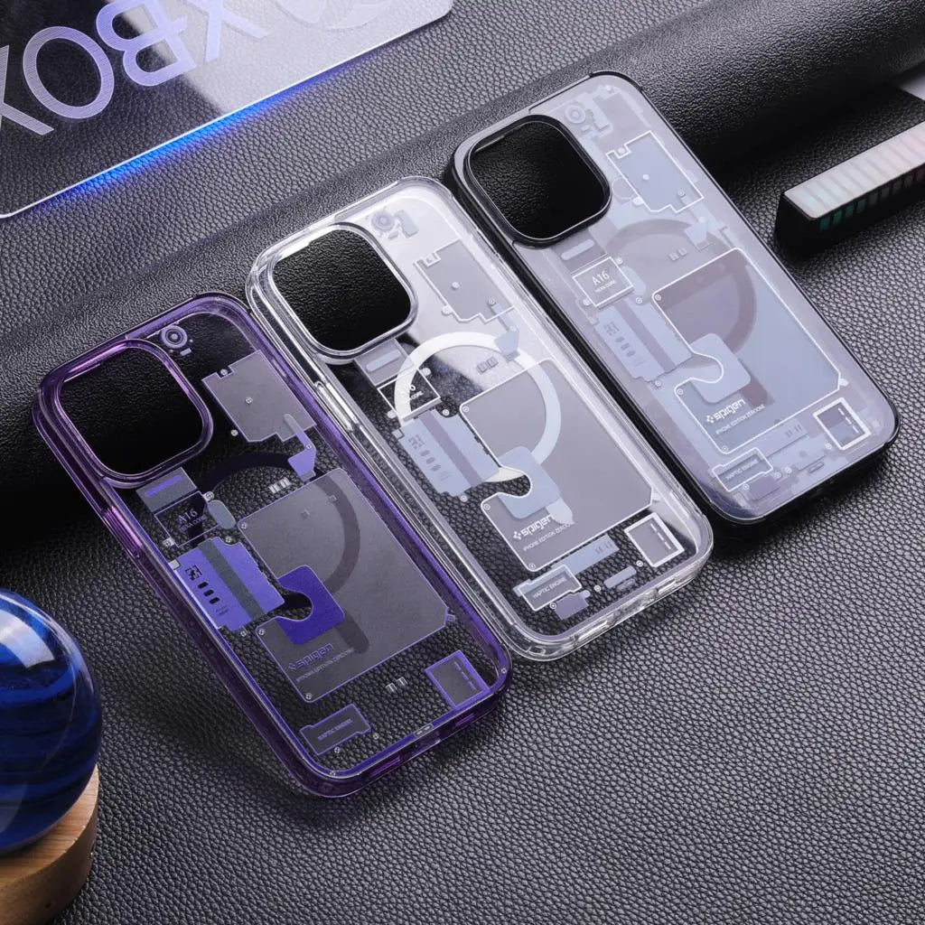 Fashion Simple Magnetic Geometric Elements Phone Case For Iphone 13 11 12 14 15 Pro Max Plus Couple Transparent Back bumper Case
