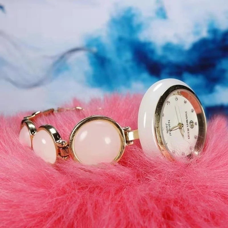 FLEXFIL Fashion Quartz Watch for women waterproof luminous Personality high quality Jade Wristwatches Relogio Masculino Clock