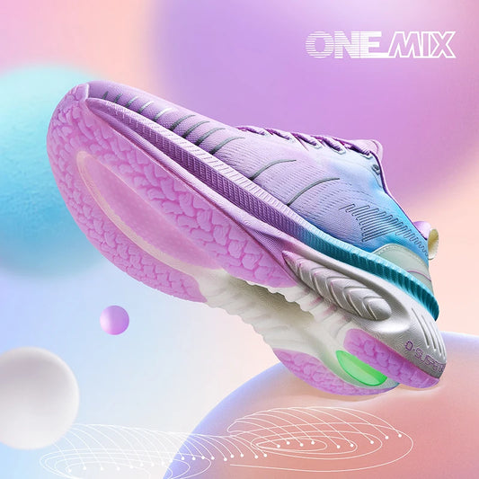 Onemix sporty shoes for women light running shoes shock absorption rope skipping shoes marathon professional absorption fo men