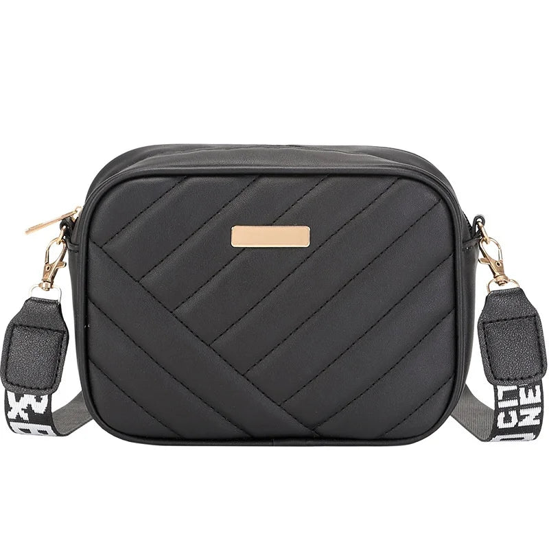 1/2/4PCS Fashion Travel Camera Bag Rolled Camera Bag PU Leather Lattice Crossbody Bag Shoulder Cell Phone Bag