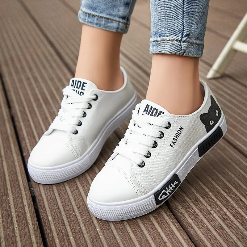 Sneakers Women Shoes Loafers Lace Up Leather Flat New Spring 2024 Casual comfortable  Shoe Mujer Zapatos  Women's sports shoes