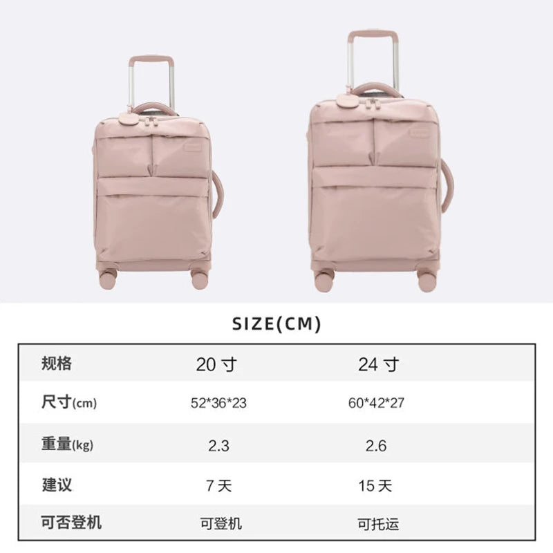 Ultralight luggage cloth suitcase Boarding case 20 "travel bag Small suitcase Travel case Trolley case 24