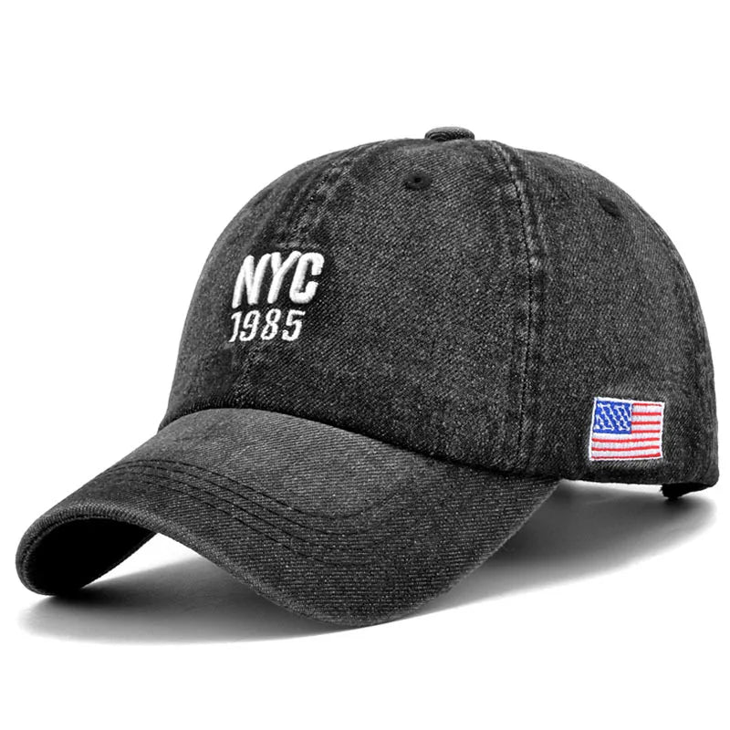 2024 Denim Baseball Cap Men Women Embroidery Letter Jeans Snapback Hat Casquette Summer Sports Hip Hop Cap Gorras Unisex hats