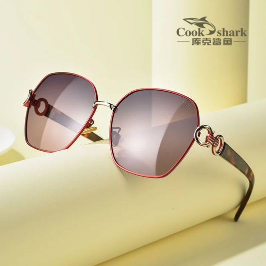 Cook polarized ladies sunglasses sunglasses UV-proof 2022 fashion tide sunscreen summer big face driving