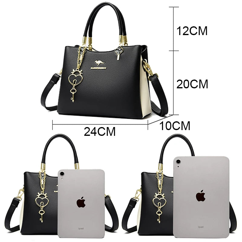 3 layers Large Capacity Handbag High Quality Crossbody Shoulder Bags For Women 2023 New Bolsos Ladies Casual Tote Bag Sac A Main