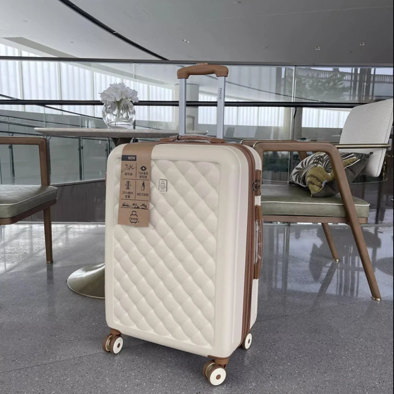 Export large capacity luggage ultra-light boarding suitcase 20 password travel box silent 24 checked female pull bar box