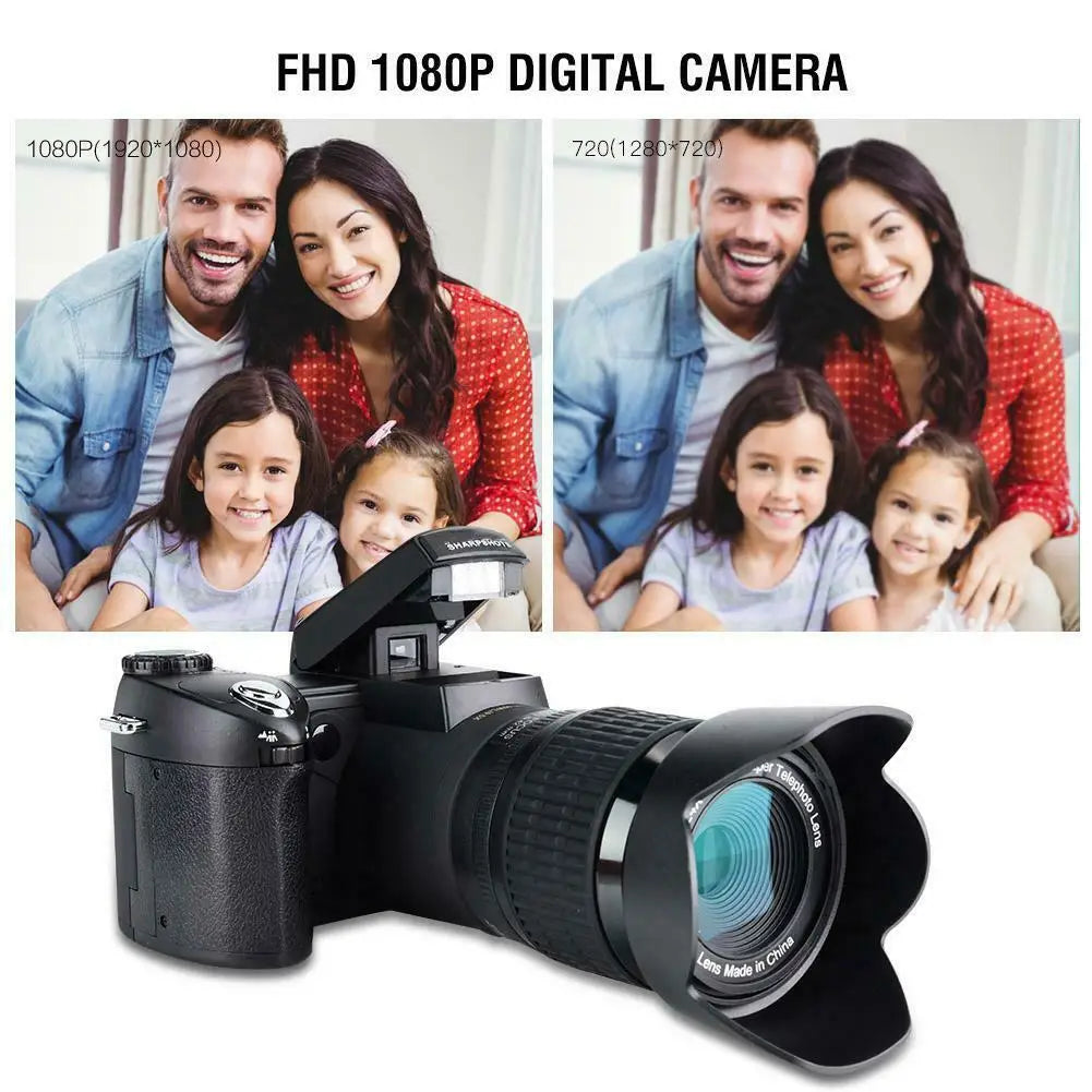 24X Optical Zoom HD Digital Camera POLO D7100 33Million Pixel Auto Focus Professional DSLR Video Camera Three Lens Outdoor