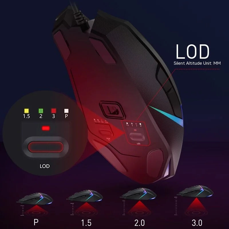 Shuangfeiyan V8max Bloody Professional Wired Game Mouse 8200 Dpi Computer Laptop Programmable Electronic Esports Game Mouse Gift