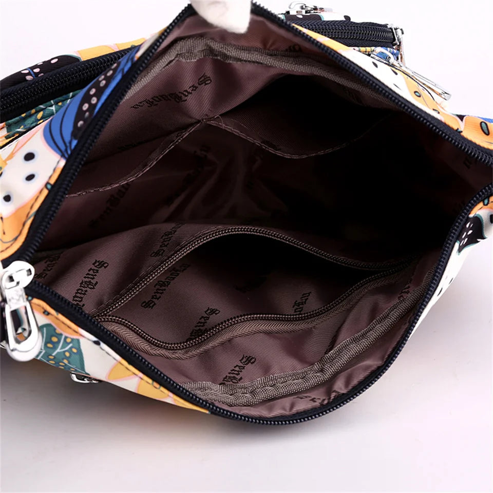 Waterproof Nylon Women Shoulder Bags Casual Top-handle Crossbody Bag Ladies Handbag Travel Shoulder Bags