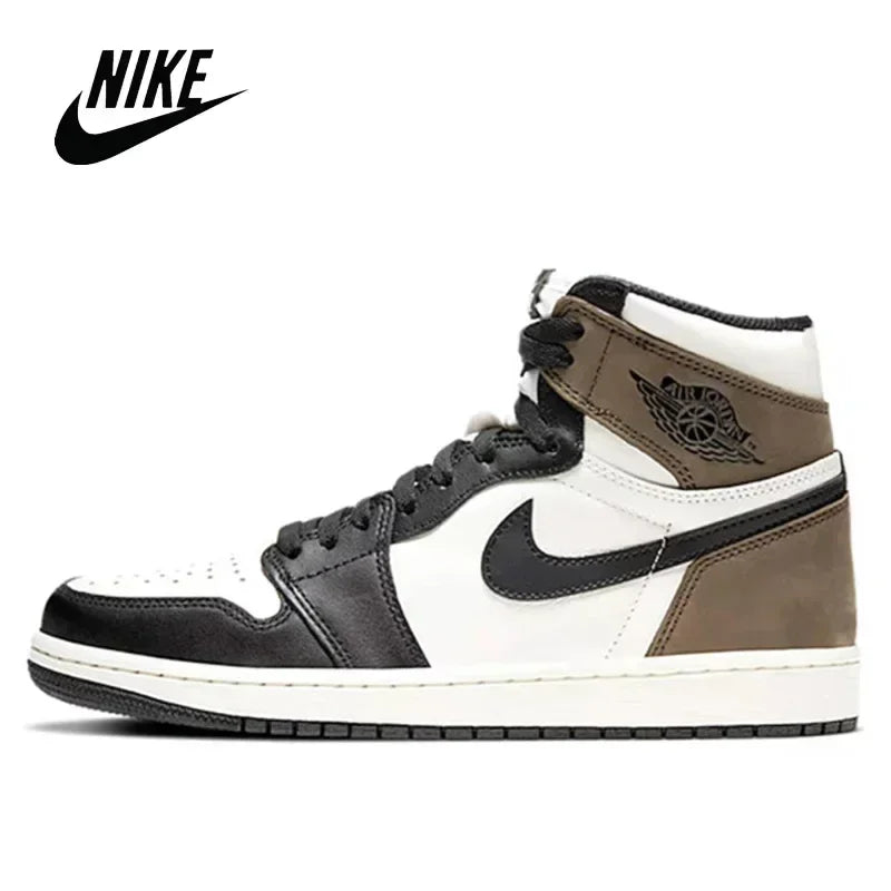 Outdoor Sneakers Nike Air Jordan 1 Men's Basketball Shoes Original Women High-top Comfortable Sports