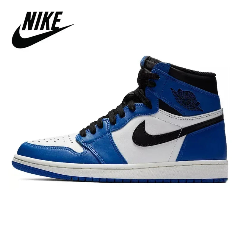 Outdoor Sneakers Nike Air Jordan 1 Men's Basketball Shoes Original Women High-top Comfortable Sports