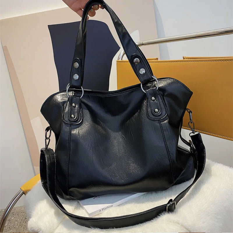 Large Totes Bag for Women 2023 New In Fashion Design High-capacity Leather Shoulder Side Bag Female Shopper Handbags wallet