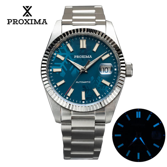 PX1700-1A Men's Watches 39mm Luxury Dress Watch For Men Automatic Flat Sapphire PT5000 SW200 Convex Mirror Wristwatch 2023 New
