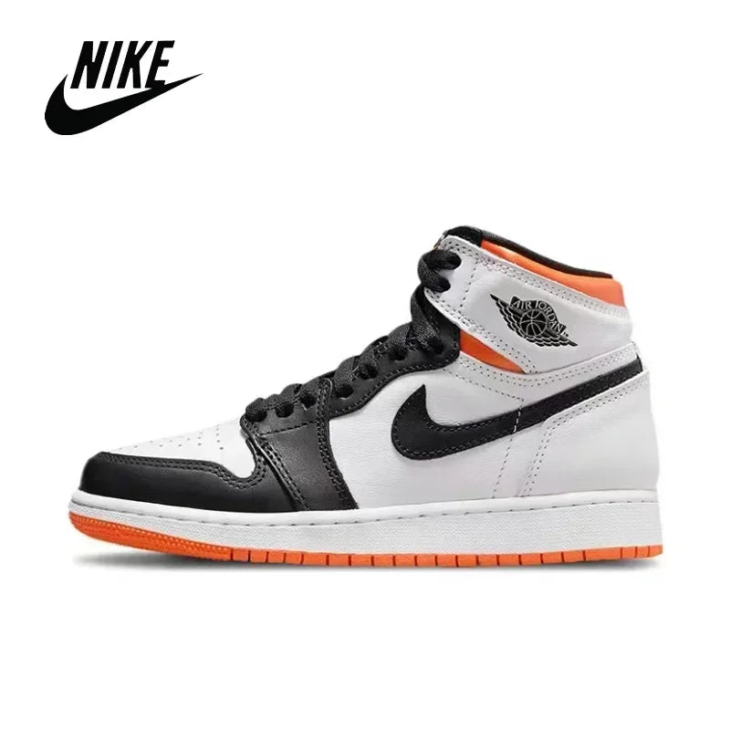 Outdoor Sneakers Nike Air Jordan 1 Men's Basketball Shoes Original Women High-top Comfortable Sports