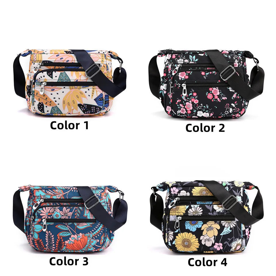 Waterproof Nylon Women Shoulder Bags Casual Top-handle Crossbody Bag Ladies Handbag Travel Shoulder Bags