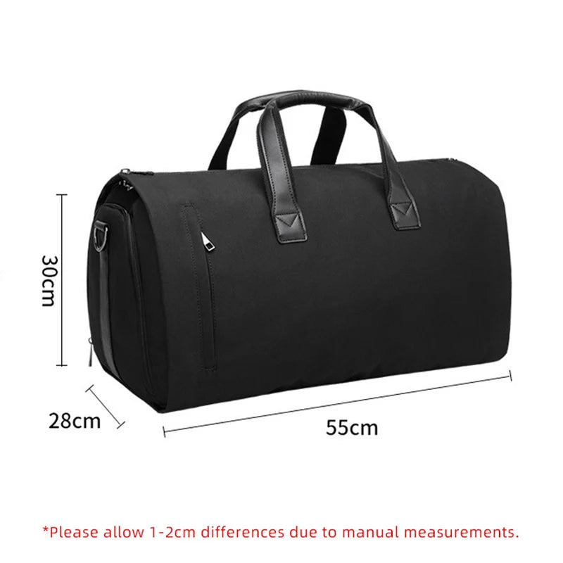 Convertible Garment Bags for Travel Large Capacity Duffel Bag with Shoe Pouch Weekend Business Trip Luggage Carry On Tote XM130