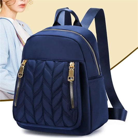 New Fashion Women Backpack Urban Simple Casual Backpack Trend Travel Solid Color Bag Waterproof Lightweight Ladies Bag