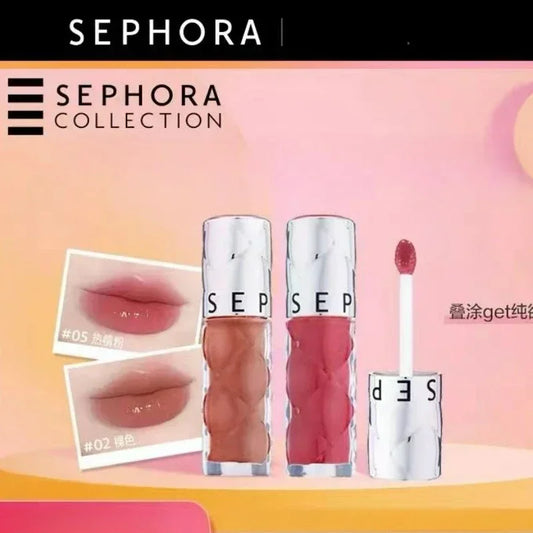 Sephora Lip Gloss Mirror Lip Glaze Film-forming Non-stick Cup Natural Nude Color Liquid Lipstick Water Light Sexy Lip Makeup