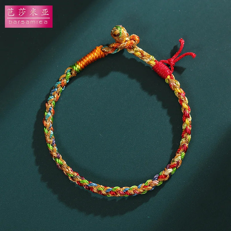 Dragon Boat Festival Colorful Hand Rope Bracelet Children's Baby's Small Zongzi Handmade Woven Chinese Zodiac Sachet HandSgring