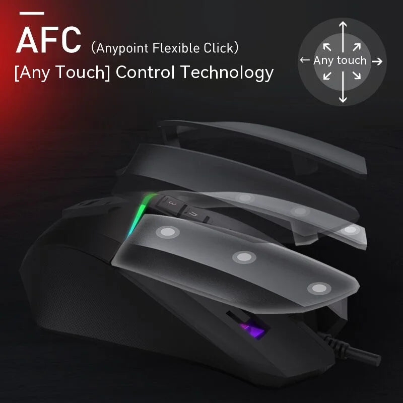 Shuangfeiyan V8max Bloody Professional Wired Game Mouse 8200 Dpi Computer Laptop Programmable Electronic Esports Game Mouse Gift