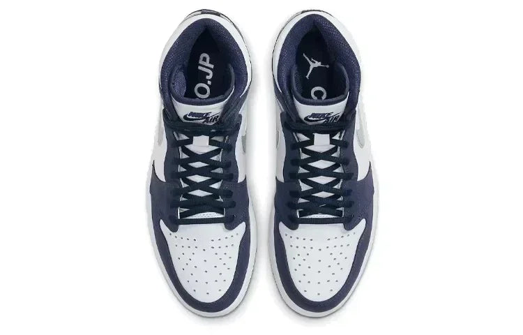 2024 NEW Nike Air Jordan 1 Obsidian Men's Basketball Shoes Women High-top Comfortable Sports Outdoor Sneakers 555088-140