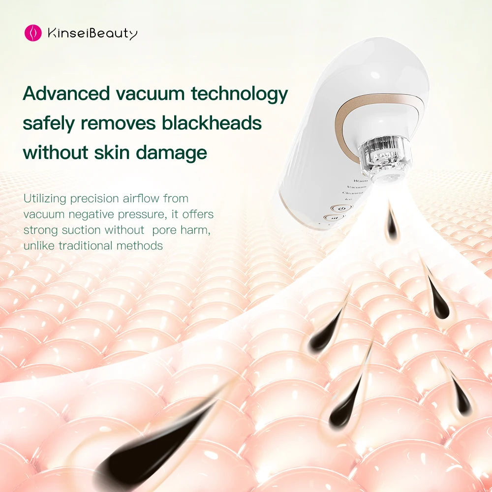 Blackhead Remover Electric Pore Cleaner Vacuum Suction Removes Acne Water Circulation Hot&Cold Facial Skin Care Beauty Deviceol