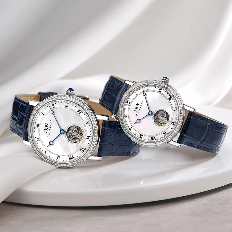 CARNIVAL Luxury Mechanical Watch for Women Ladies Fashion Waterproof Ultra Thin Sapphire Automatic Wristwatch Relogio Feminino