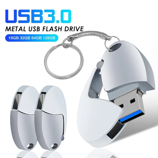 Rotation USB Flash Drive 128GB Pen Drive 8GB 16GB 32GB 64GB High Speed Usb Stick 3. 0 Flash Pendrive Gift with Key Chain