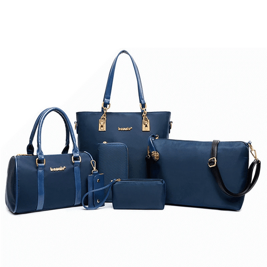 6PCS/SET Women Nylon Handbags Shoulder Crossbody Bag Purse Wallet Women Envelope Messenger Bags Female Composite Bag Fashion