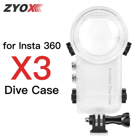 Dive Case For Insta360 X3 Waterproof Housing Cover Underwater 50M Protector Fully Invisible Diving Shell Camera Accessories