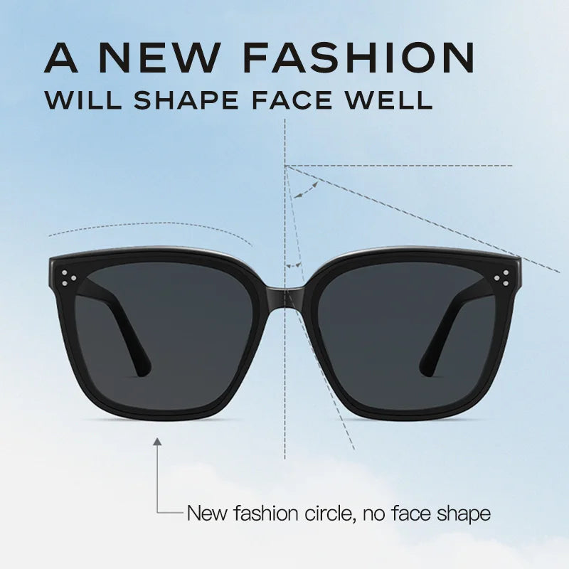 CAPONI Nylon Sunglasses For Women Polarized Clear Vision UV400 Protection Sun Glasses Original Brand Design Eyewear CP23009