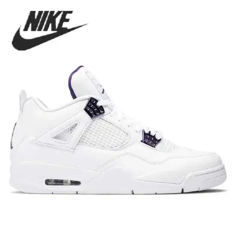 Nike Air Jordan 4 Denim AJ4 Breathable Men's New Arrival Authentic Basketball Shoes Sports Sneakers