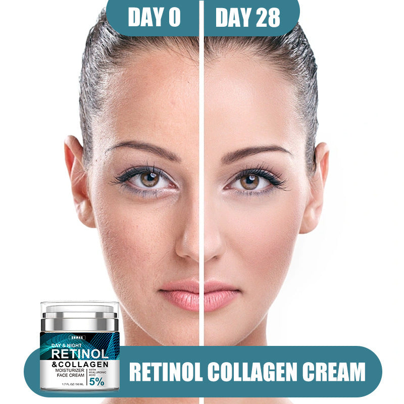 Advanced Retinol Collagen Cream For Face With 5  Hyaluronic Acid Anti-Aging Cream Anti Wrinkle Reduce Fine Lines Lifting And Firming Cream 24-Hour Facial Care Suitable For All Skin Types